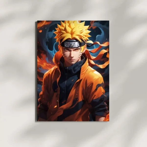 wall mounted naruto anime metal poster
