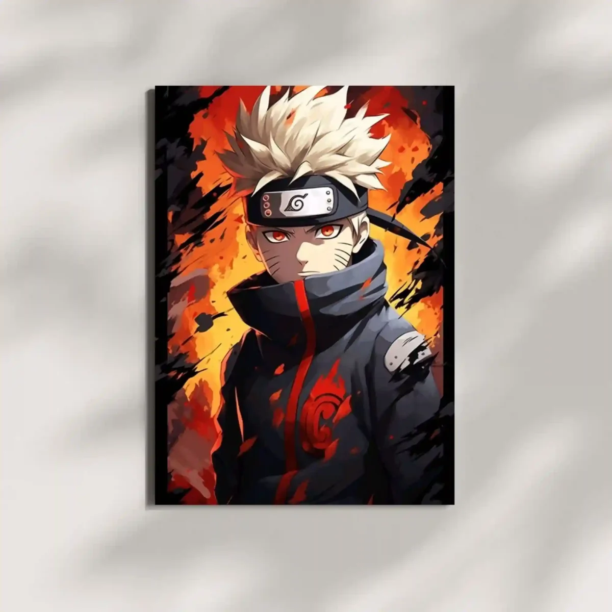 wall mounted naruto metal poster