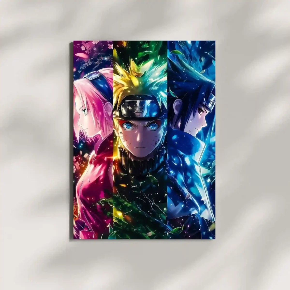wall mounted naruto uzumaki metal poster