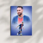wall mounted neymar jr metal poster