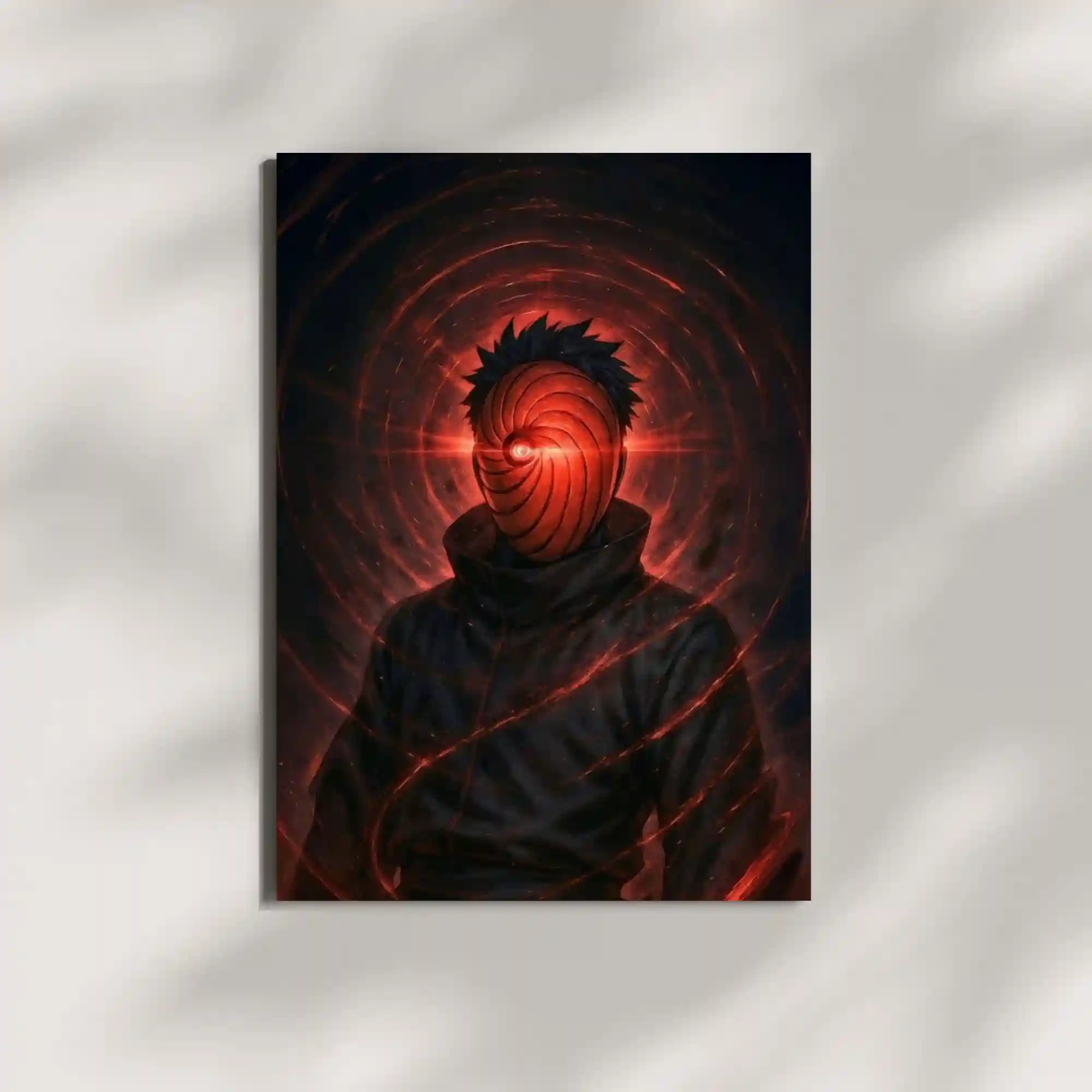wall mounted obito uchiha metal poster