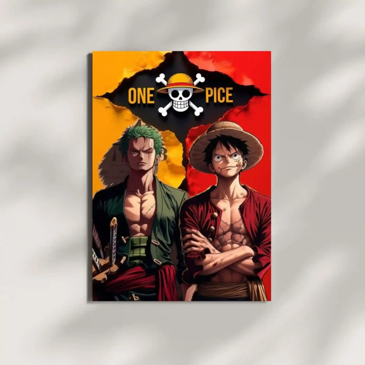 wall mounted one piece metal poster