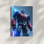 wall mounted optimus prime metal poster