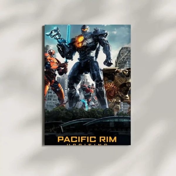 wall mounted pacific rim movie metal poster