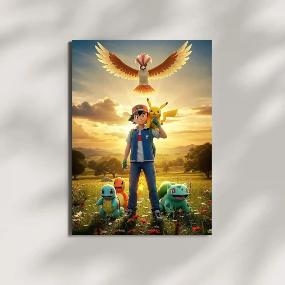 wall mounted pokemon metal poster