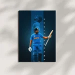 wall mounted rohit sharma metal poster