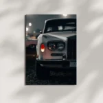 wall mounted rolls royce silver shadow car metal poster