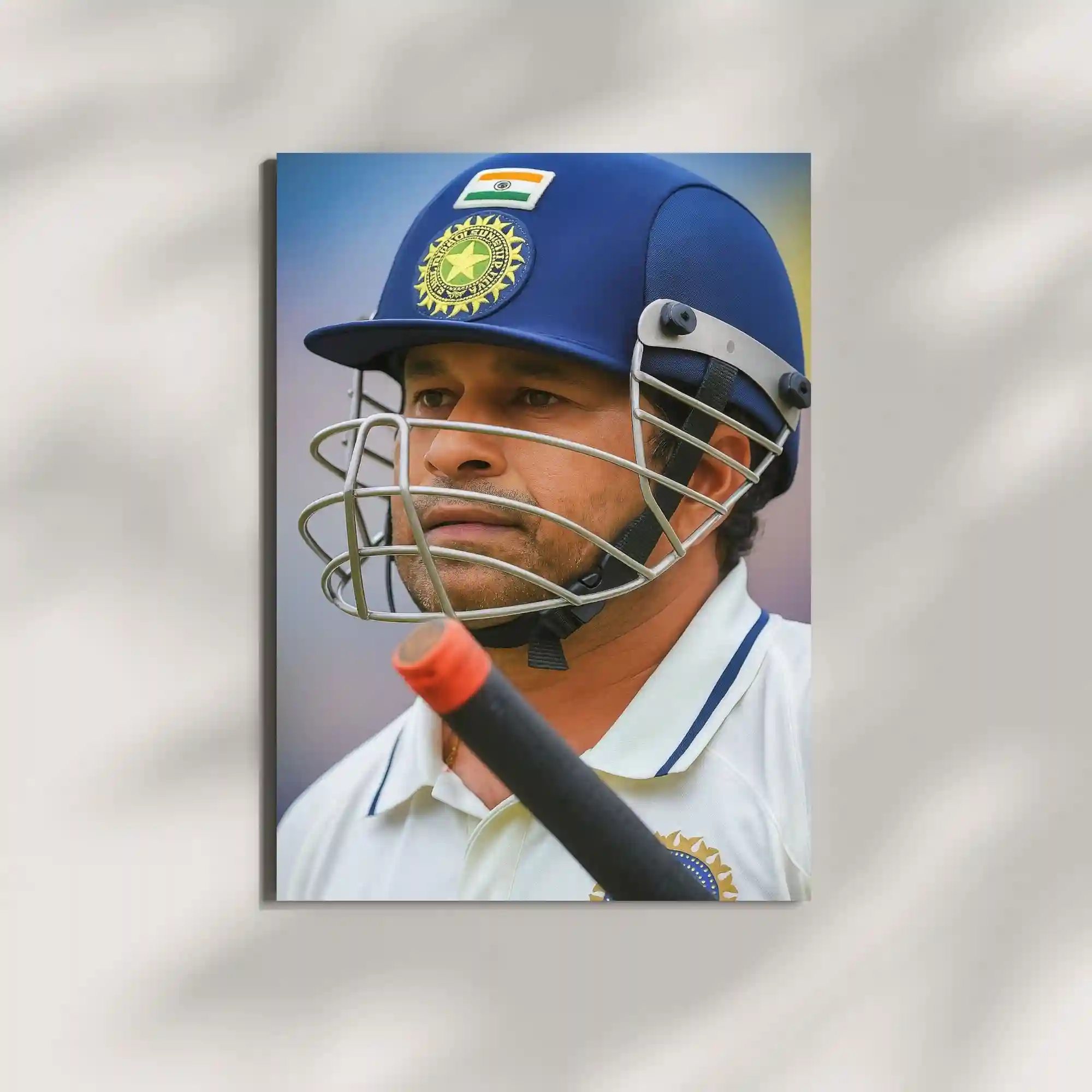 wall mounted sachin tendulkar metal poster