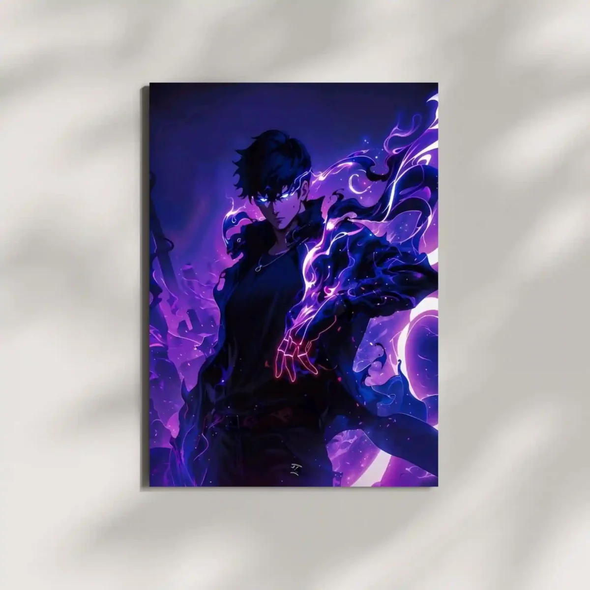 wall mounted solo leveling metal poster wall mounted solo leveling metal poster