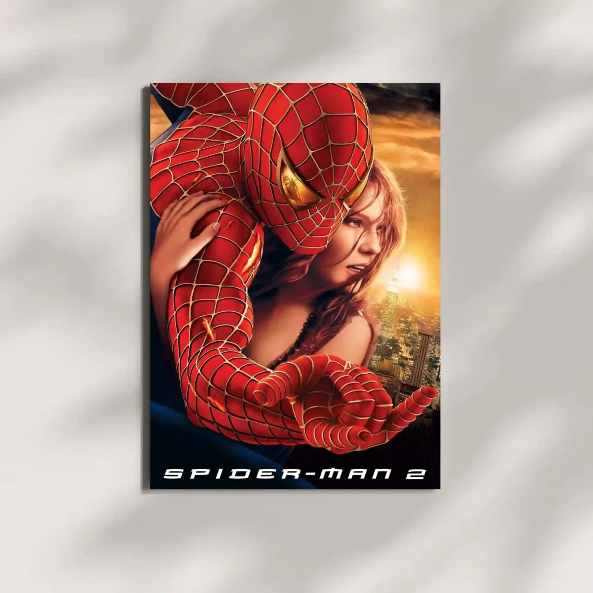 wall mounted spiderman 2 movie metal poster