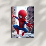 wall mounted spiderman marvel chibi metal poster