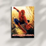 wall mounted spiderman marvel movie metal poster