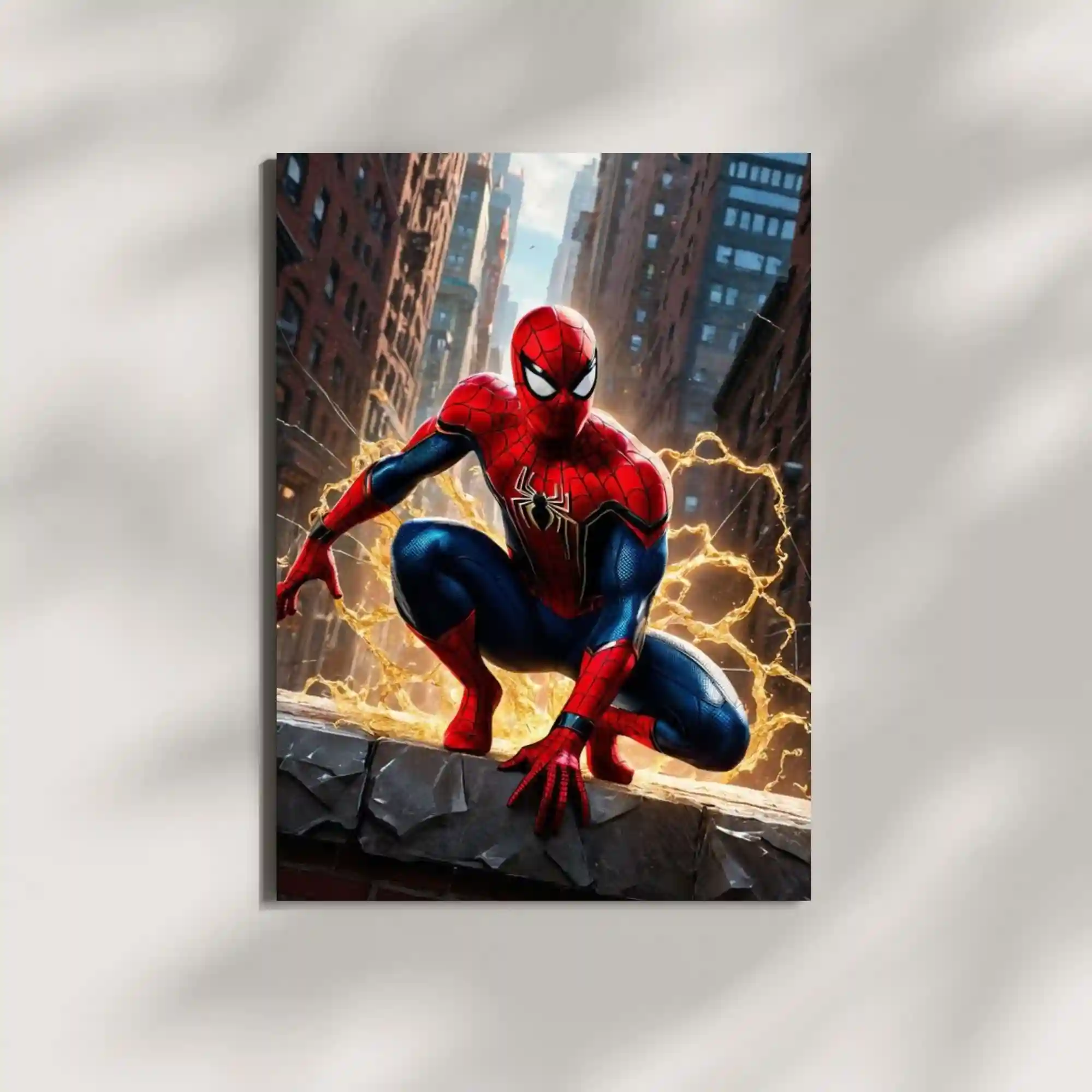 wall mounted spiderman metal poster
