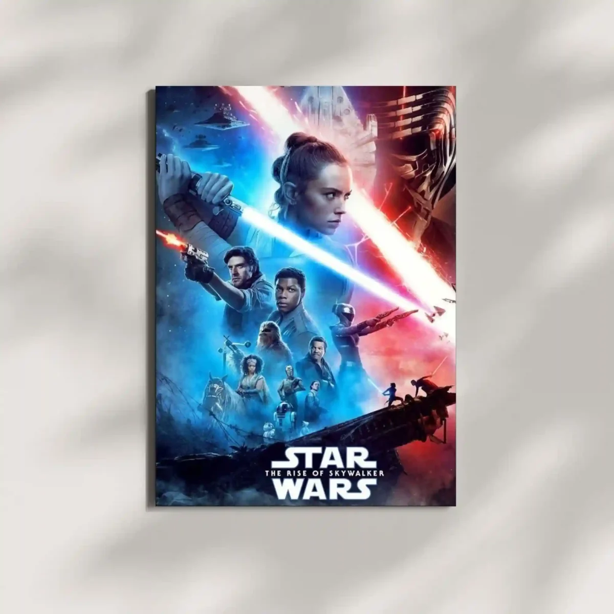 wall mounted star wars rise of skywalker movie metal poster