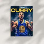 wall mounted stephen curry metal poster