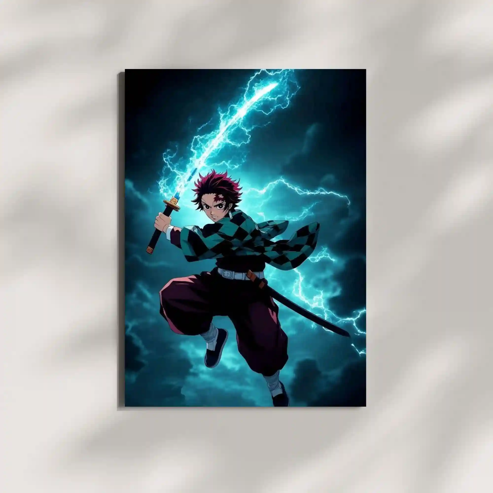 wall mounted tanjiro kamado metal poster