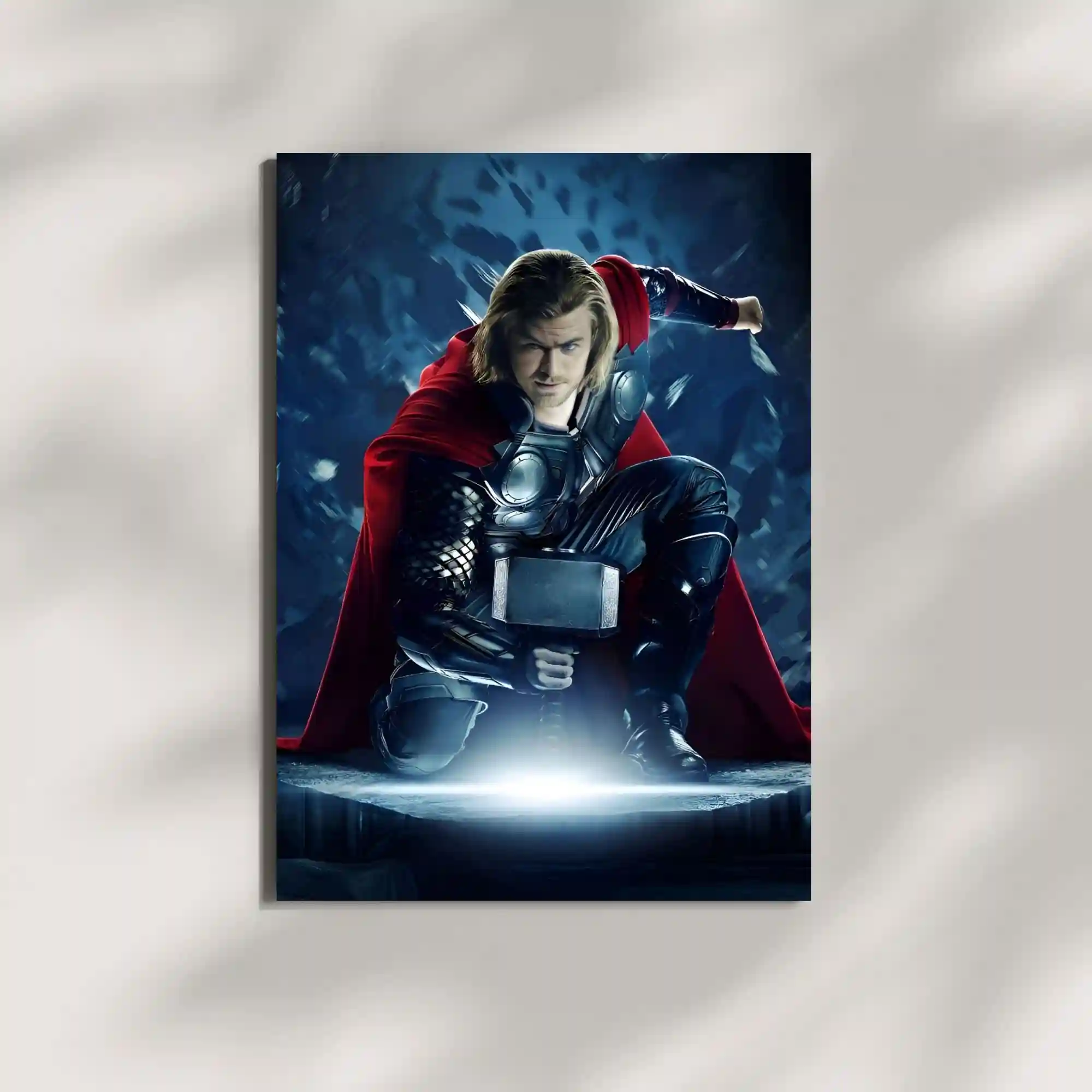 wall mounted thor god of thunder marvel metal poster