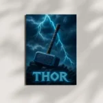 wall mounted thor metal poster