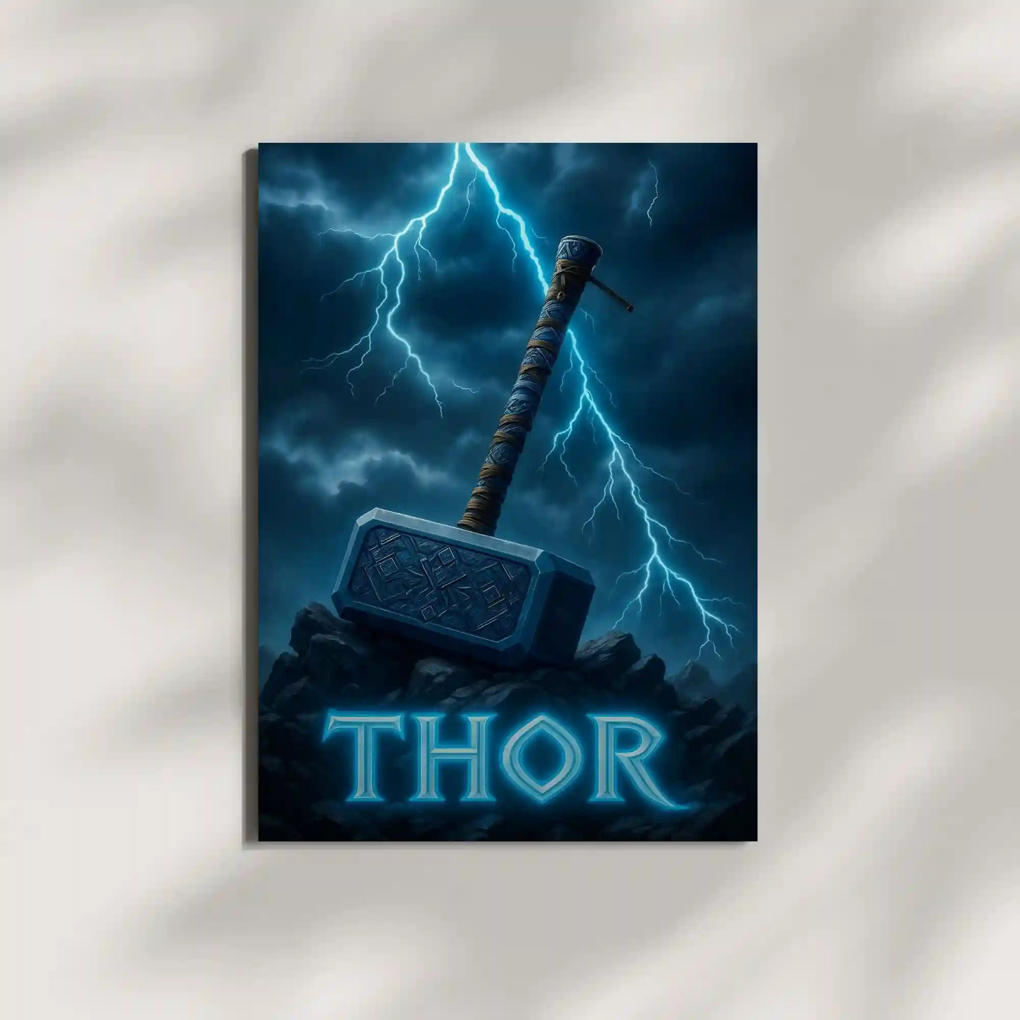 wall mounted thor metal poster