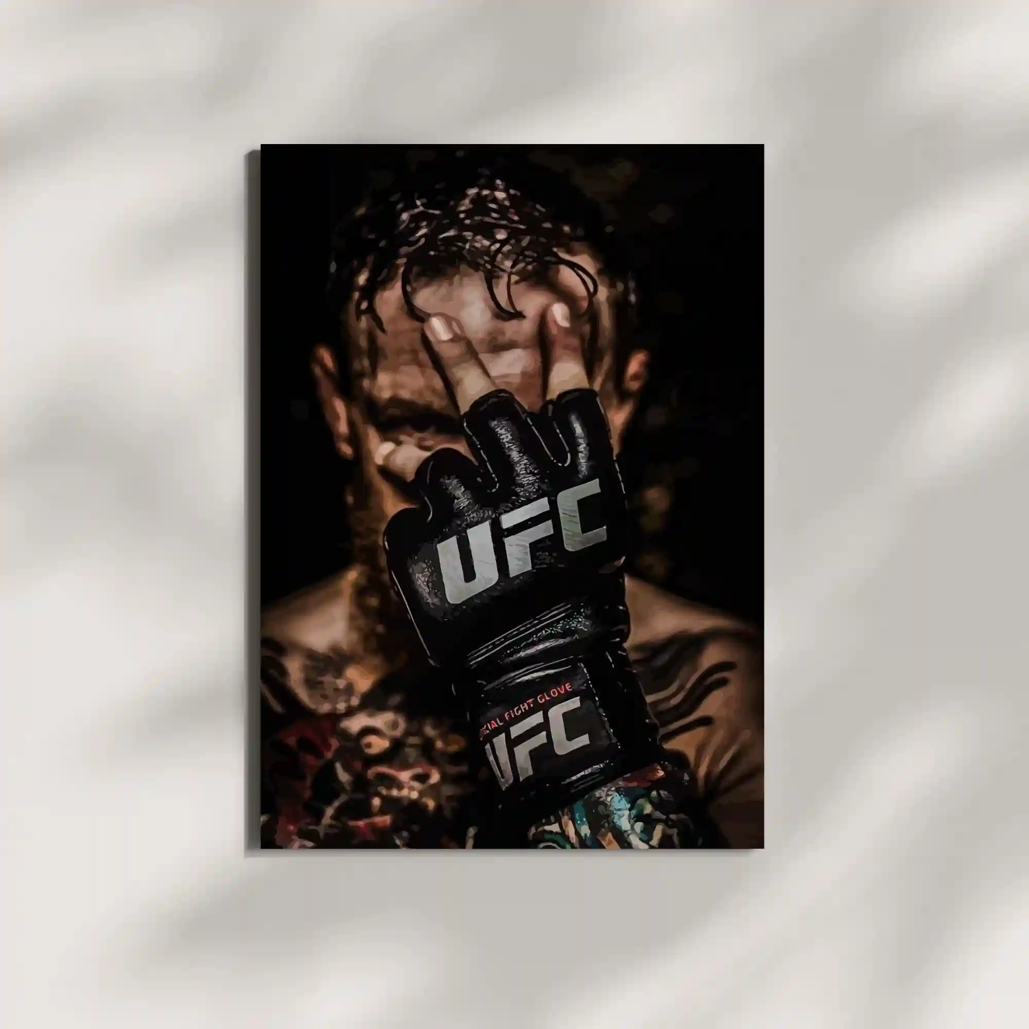 wall mounted ufc metal poster