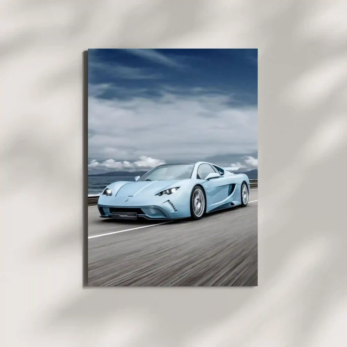 wall mounted vencer sarthe supercar metal poster