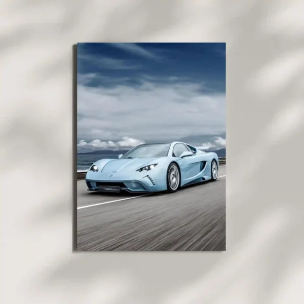 wall mounted vencer sarthe supercar metal poster