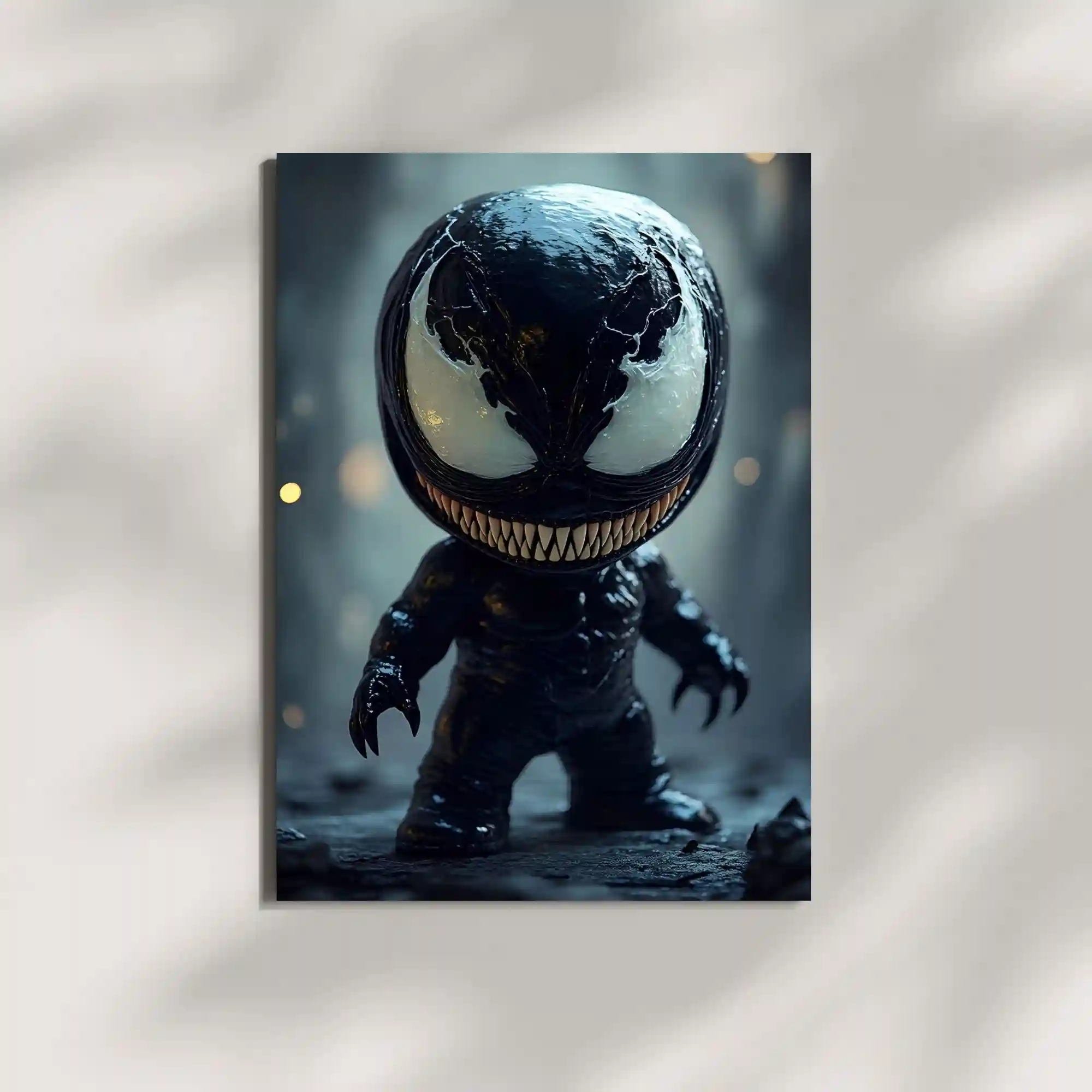wall mounted venom chibi metal poster