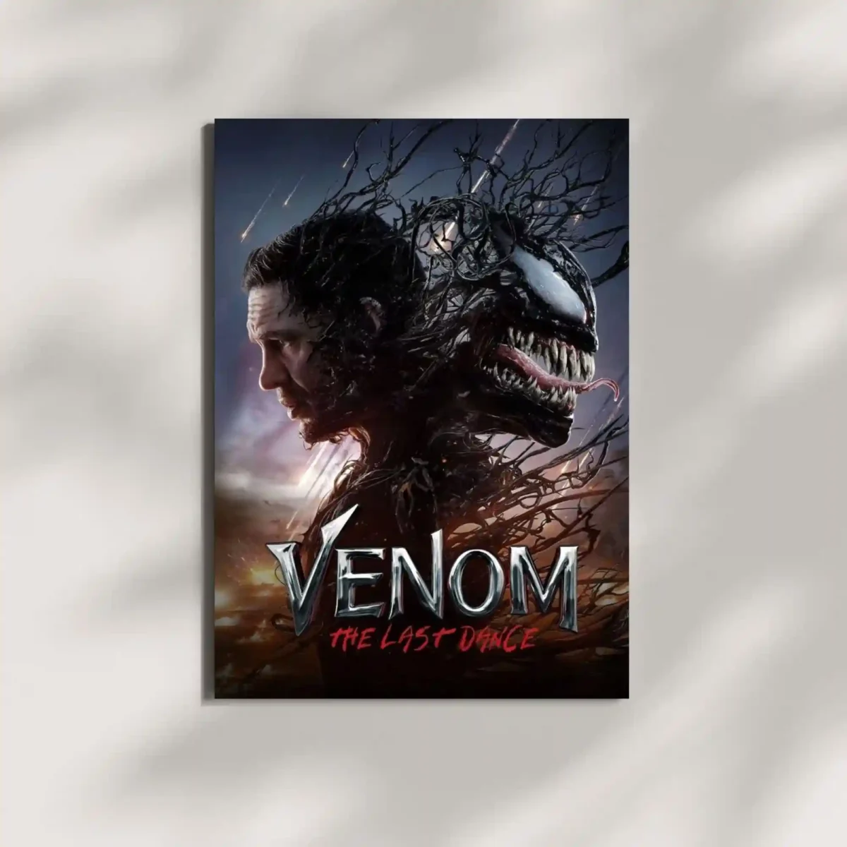 wall mounted venom movie metal poster