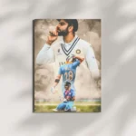 wall mounted virat kohli metal poster