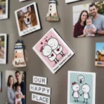 happy valentines day couple fridge magnet on fridge