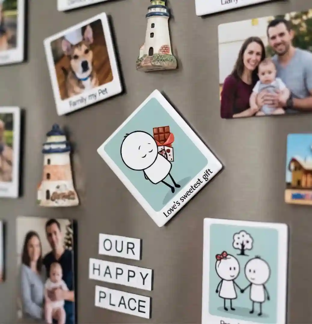 loves sweetest gift couple fridge magnet on fridge