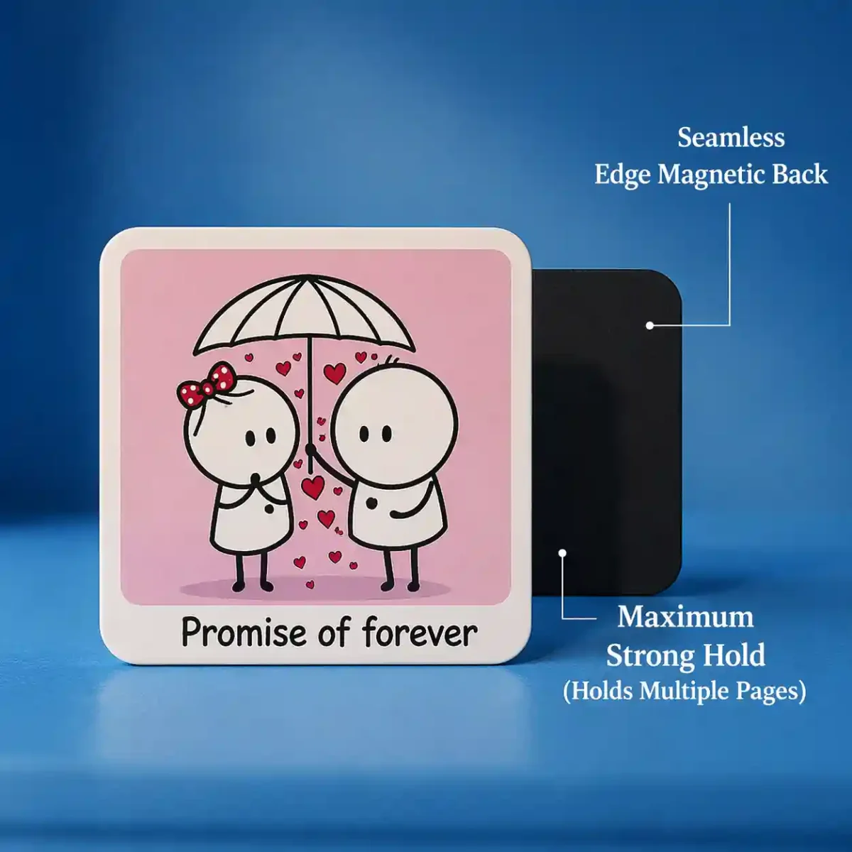 promise of forever romantic couple fridge magnet