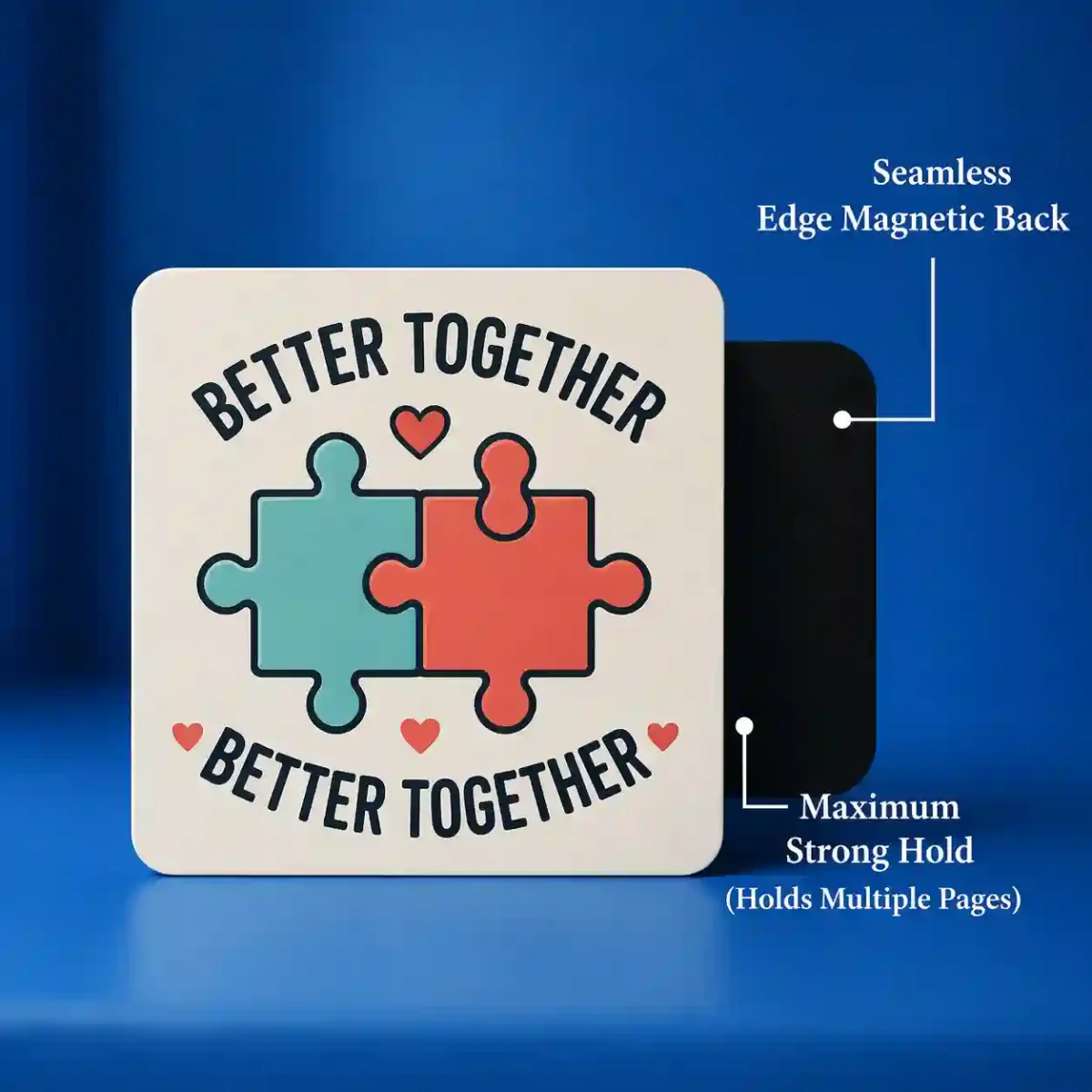 better together puzzle couple fridge magnet