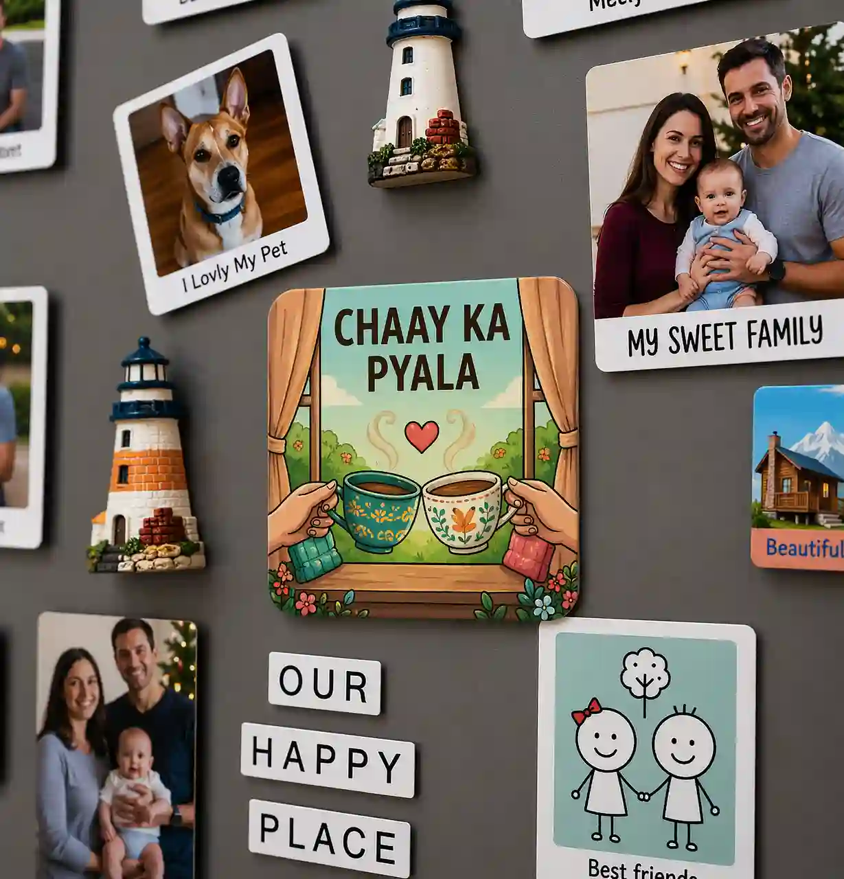 chaay ka pyala chai date fridge magnet