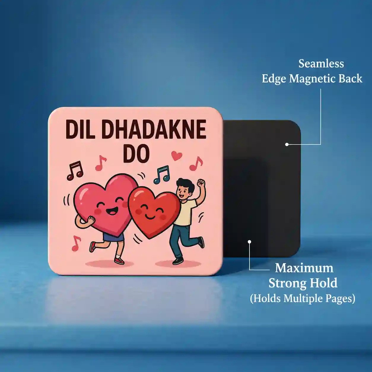 dil dhadakne do heartbeat couple fridge magnet