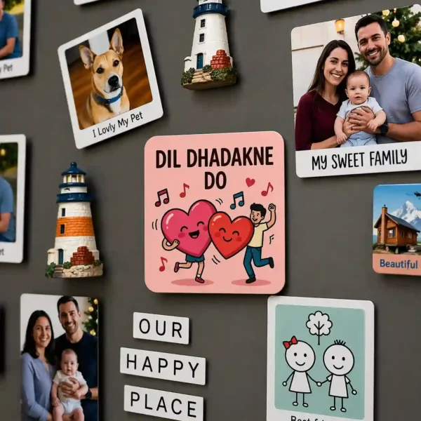 dil dhadakne do romantic quote fridge magnet