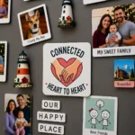 heart to heart love heart fridge magnet