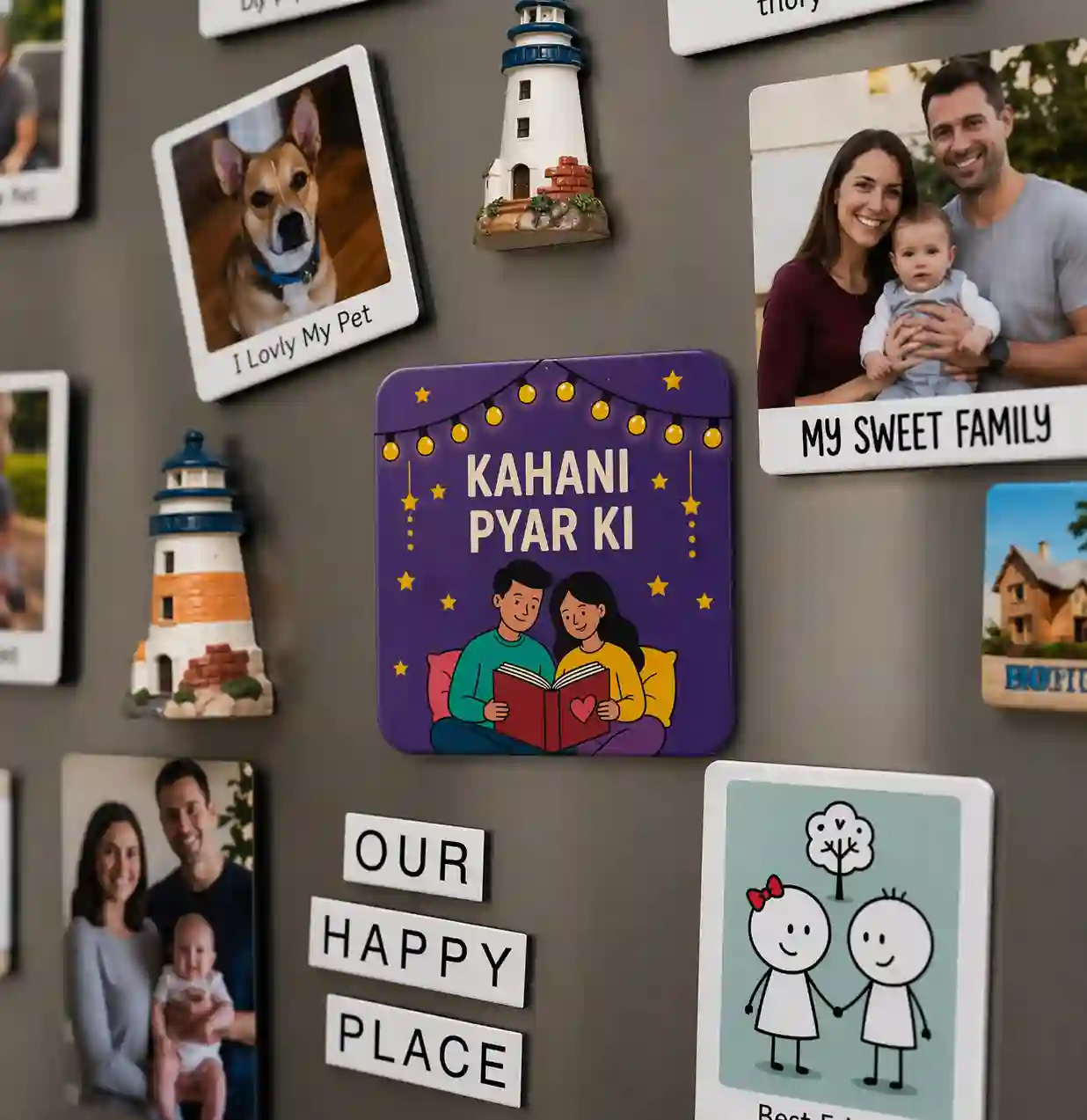 kahani pyar ki love story fridge magnet