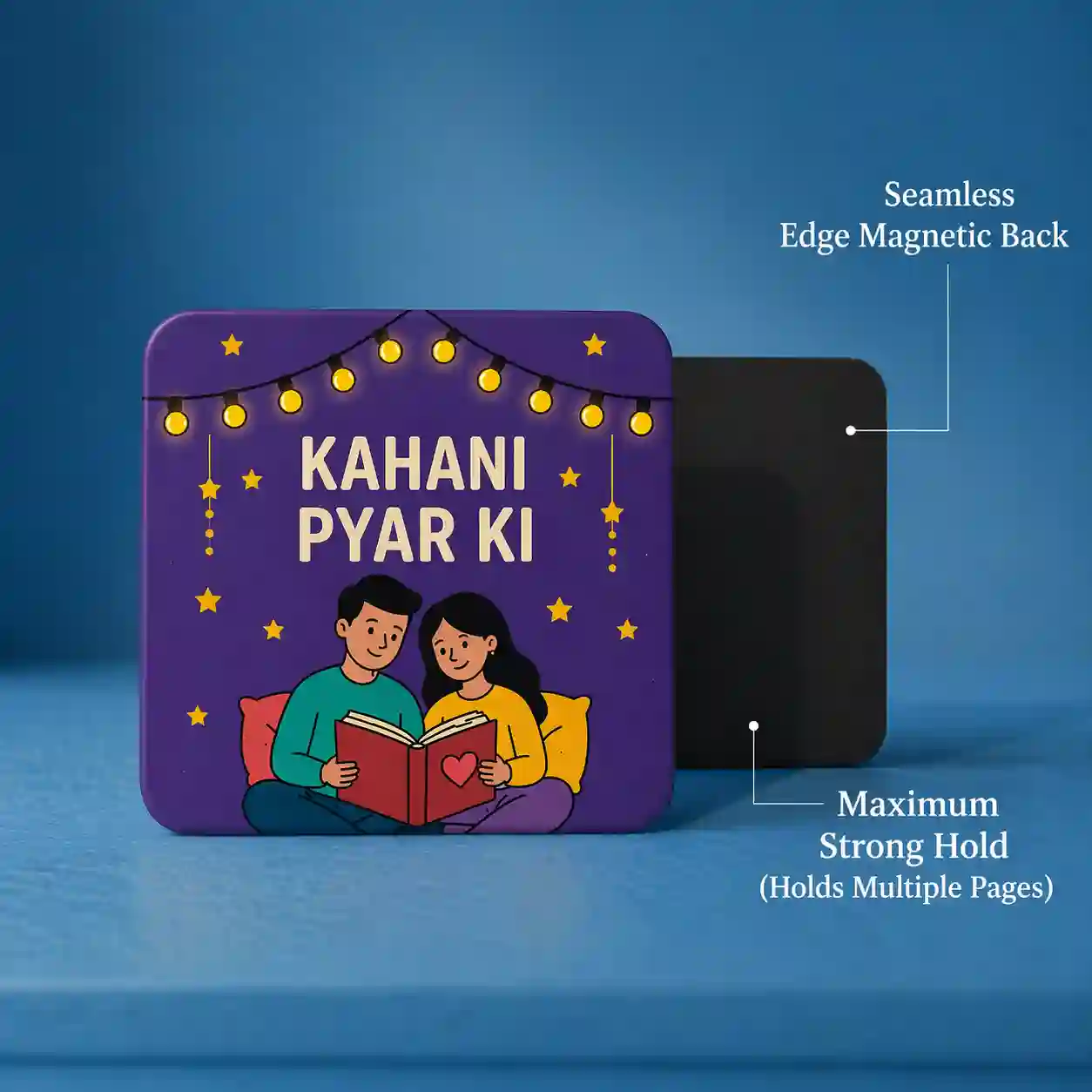kahani pyar ki reading couple fridge magnet