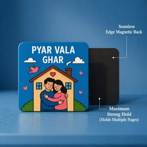 pyar vala ghar couple home fridge magnet