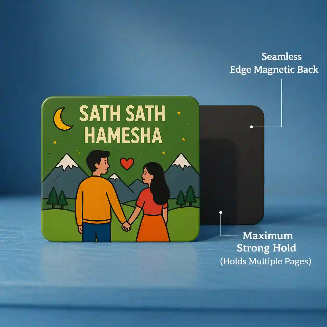 sath sath hamesha walking couple fridge magnet